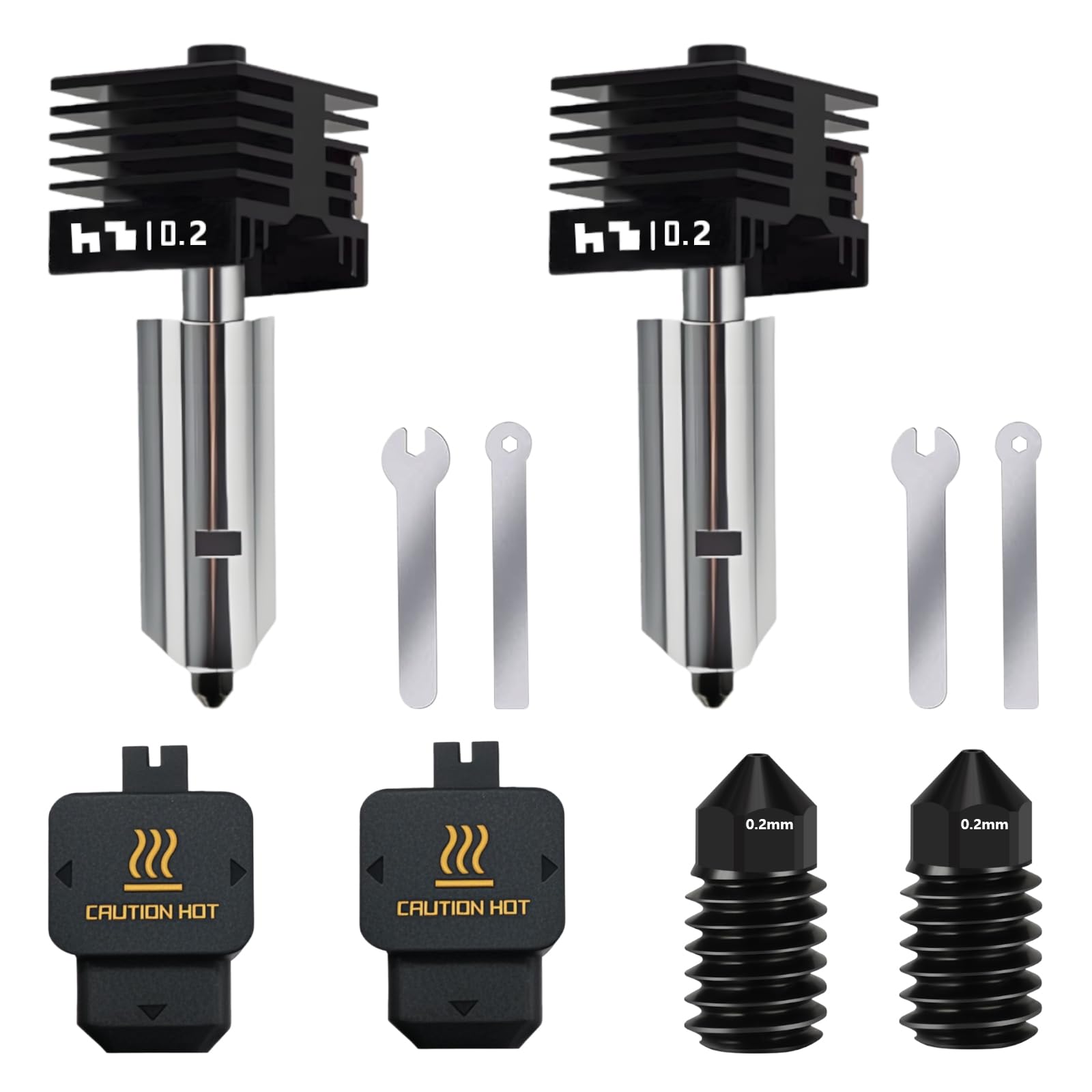 Amazon.com: 2 Pack 0.2MM Hotend for Bambu Lab H2D, Upgraded